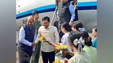 India News | Sarbananda Sonowal Receives First Indian Cargo Ship at Myanmar's Sittwe Port