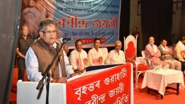 India News | Assam Governor Attends 162nd Birth Anniversary Celebrations of Rabindranath Tagore in Guwahati