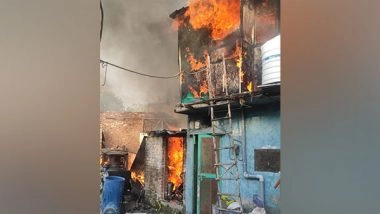 India News | Fire Breaks out in Delhi Slum, No Injuries Reported