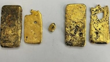 India News | Telangana: Directorate of Revenue Intelligence Seizes over 2 Kg Gold Worth Rs 1.3 Crore at Hyderabad Airport
