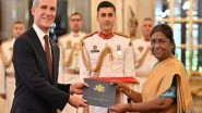 World News | President Murmu Accepts Credentials from Envoys of US, Qatar, Monaco