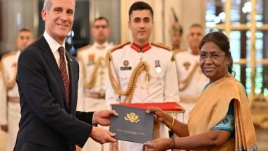 World News | President Murmu Accepts Credentials from Envoys of US, Qatar, Monaco