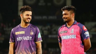 Sports News | IPL 2023: Rajasthan Royals Win Toss, Opt to Field Against Kolkata Knight Riders