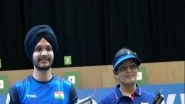 Sports News | ISSF World Cup Baku: India's Divya Subbaraju Thadigol, Sarabjot Singh Strike Gold Medal in 10m Air Pistol Mixed Team