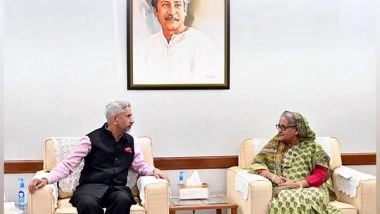 World News | EAM Jaishnakar Calls on Bangladeshi PM Sheikh Hasina