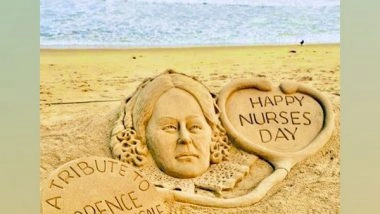 Entertainment News | International Nurse Day 2023: Sudarsan Pattnaik's Creative Tribute to Florence Nightingale