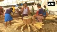India News | Jagannath Rath Yatra: Construction of Three Wooden Chariots in Full Swing