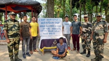 India News | BSF Nabs Smuggler with Gold Worth Rs 1.8-cr Near India-Bangladesh Border