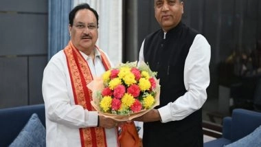India News | Jairam Thakur Meets JP Nadda, Discusses Roadmap for 2024 LS Polls in Himachal