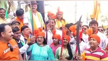 India News | MP: BJYM Organises Screening of 'The Kerala Story' for Women in Indore; Women Arrive with Swords