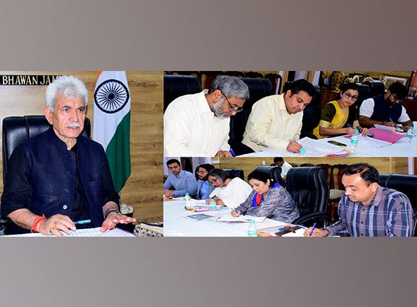 India News | J-K LG Manoj Sinha Chairs High-level Meeting on Booting Investment into UT
