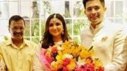 Entertainment News | Parineeeti-Raghav Engagement: Delhi CM Arvind Kejriwal Congratulates Couple on Starting New Journey