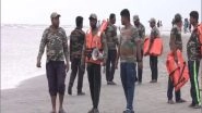 India News | West Bengal: Civil Defence Teams Deployed at Bakkhali Sea Beach After Warning on Cyclone 'Mocha'