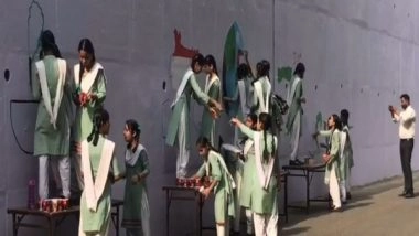 India News | UP: Ghaziabad Walls Become School Children's Canvas to Promote Cleanliness
