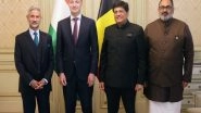 World News | Jaishankar Calls on Belgium PM; Discusses Growing Bilateral Cooperation on Trade, Technology