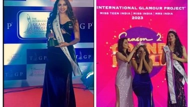 Business News | Sanika Lahane from Mumbai Crowned 1st Place Winner of The International Glamour Project Mrs. India 2023