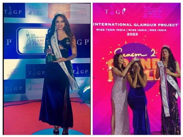 Business News | Sanika Lahane from Mumbai Crowned 1st Place Winner of The International Glamour Project Mrs. India 2023 - Vimarsana News