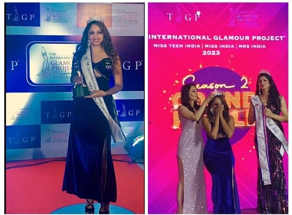 Business News | Sanika Lahane from Mumbai Crowned 1st Place Winner of The International Glamour Project Mrs. India 2023