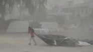 India News | Blanket of Dust Storm Covers Delhi-NCR; Visibility Affected
