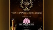 Business News | Ankibai Ghamandiram Gowani Trust, Founded by Nidarshana Gowani, Announced as Associate Sponsors For Mumbai Achievers Awards 2023, in Association with TBB-Thebigbang