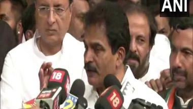 India News | Karnataka CM Post: Congress Leader KC Venugopal Arrives at Sonia Gandhi's Residence