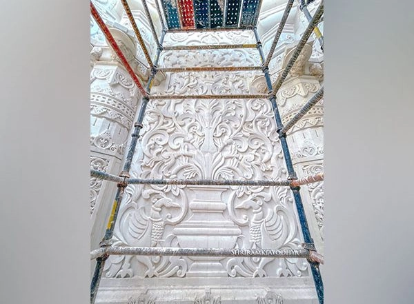 India News | Latest Visuals of Under-construction Ram Mandir's Sanctum Sanctorum Emerge from Ayodhya