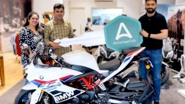 Business News | Advantage Club #JackpotJunction Winner Takes Home a BMW Bike
