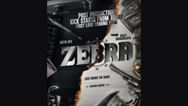 Business News | Team Zebra and Director Eashvar Karthic Commence Post-production Work; Production Banners Celebrate Post-production Pooja at the Studio