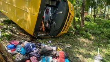 India News | 12 Injured After Bus Meets with Accident in Sikkim's Gangtok