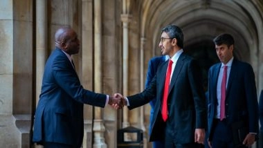 World News | UAE Foreign Minister Abdullah Bin Zayed, UK's Shadow Secretary of State Review Strengthening Strategic Relations