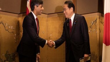 World News | Japanese PM Kishida, UK Counterpart Sunak Agree to Make Further Efforts in Defence Cooperation