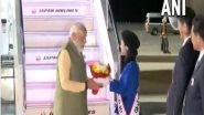 India News | Japan: PM Modi Arrives in Hiroshima to Attend G7 Summit