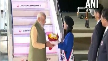 India News | Japan: PM Modi Arrives in Hiroshima to Attend G7 Summit