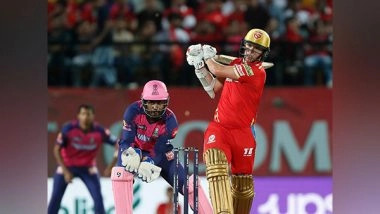 Sports News | Unbeaten Knocks by Sam Curran, Shahrukh Khan Power Punjab Kings to 187 Against Rajasthan Royals