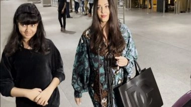 Entertainment News | Aishwarya Rai Bachchan, Daughter Aaradhya Return to Mumbai After Attending Cannes Film Festival