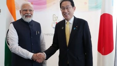 World News | PM Modi Meets Japanese Counterpart Kishida in Hiroshima, Discusses Ways to Enhance Ties