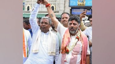 India News | Siddaramaiah to Take Oath as Karnataka CM Today; DK Shivakumar to Sworn in as His Deputy