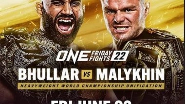 Sports News | Arjan Bhullar Set to Unify ONE Heavyweight World Title with Anatoly Malykhin