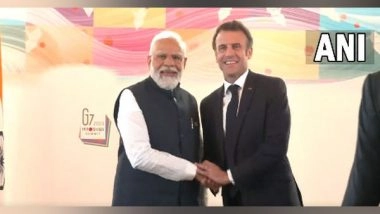 World News | PM Modi Holds Bilateral Meeting with French President Emmanuel Macron at G-7 Hiroshima Summit