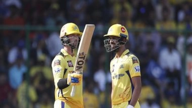 Sports News | IPL 2023: Fiery Fifties from Gaikwad, Conway Power CSK to Total of 223/3 Against DC in Crucial Match