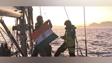 India News | INSV Tarini to Return to Indian Shores After 17000NM Voyage