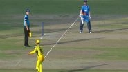Sports News | Watch: DC's David Warner Imitates Ravindra Jadeja's Sword Celebration While Attempting to Steal Run During Match Against CSK