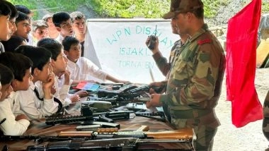 India News | J-K: Indian Army Organises 'Know Your Army' Event in Boniyar, Displays Military Equipment