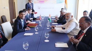 World News | PM Modi, Sunak Hold Discussion on Progress in India-UK FTA Negotiations