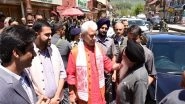 India News | J-K LG Interacts with Residents, Tourists, Shopkeepers at Pahalgam's Main Market