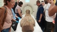 World News | Ancient Egyptian Coffin Lids Undergo Unusual CT Examination in Jerusalem