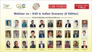 Business News | Indian Achievers' Forum in Association with CSR Times Held a Webinar to Discuss and Analyse the Crux of the G20 Presidency