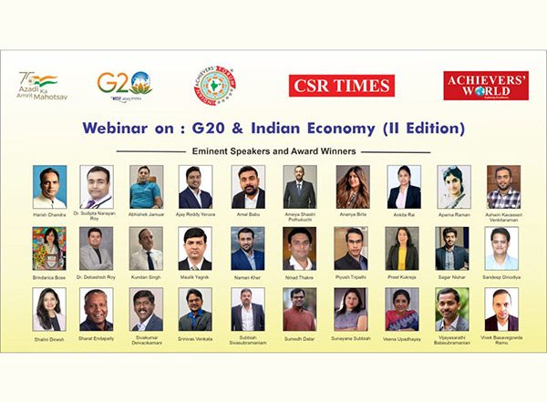 Business News | Indian Achievers' Forum in Association with CSR Times Held a Webinar to Discuss and Analyse the Crux of the G20 Presidency