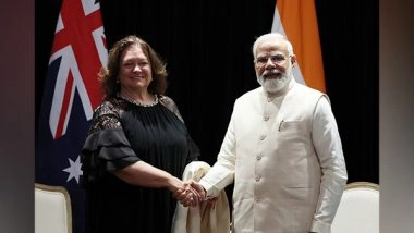 World News | PM Modi Meets Executive Chairman of Hancock Prospecting Rinehart During His Australia Visit