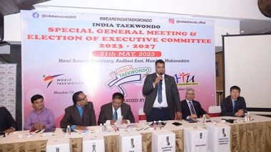 Business News | Shirgaonkar Elected Unopposed as India Taekwondo Chief